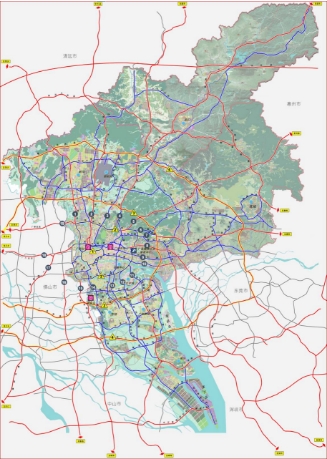 廣州市（十區(qū)）道路系統(tǒng)深化